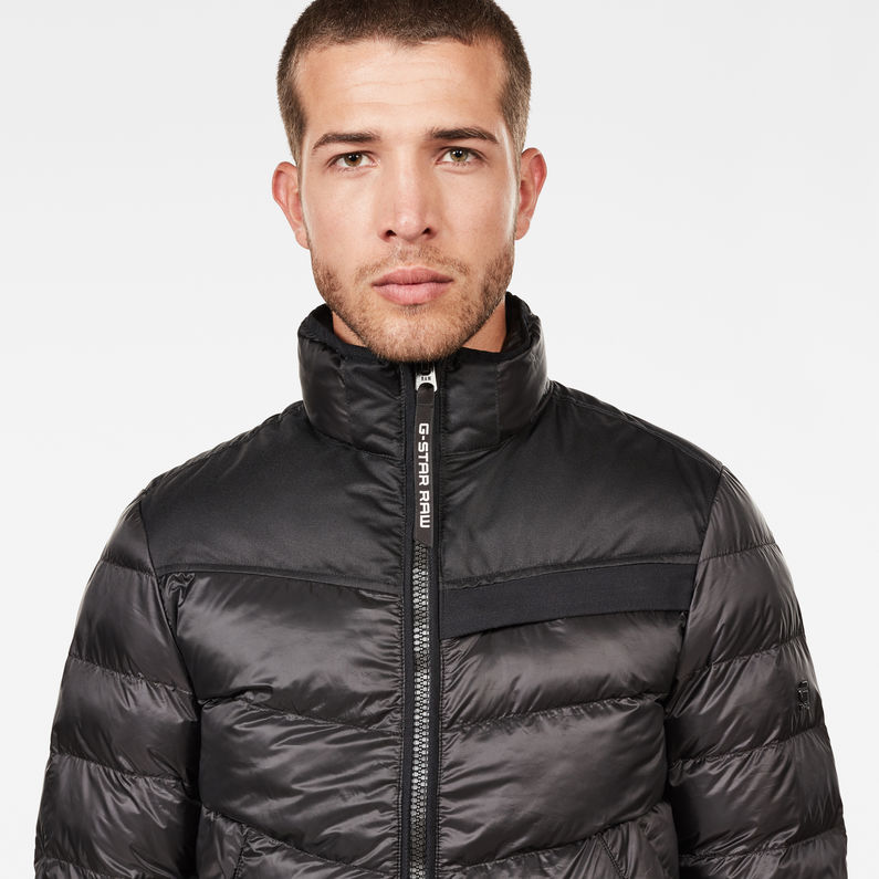 G-STAR® Deline Quilted Jacket Schwarz detail shot