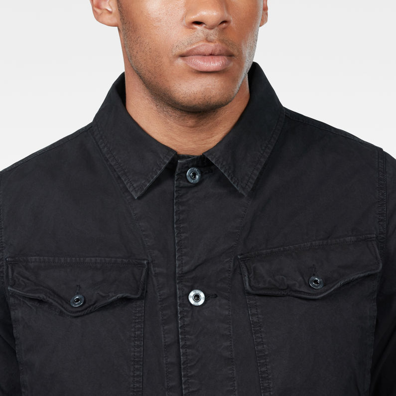 G-Star RAW® Vodan Worker Overshirt Black detail shot