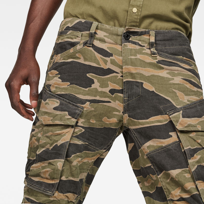 G-Star RAW® Rovic 3D Straight Tapered Pants Green detail shot
