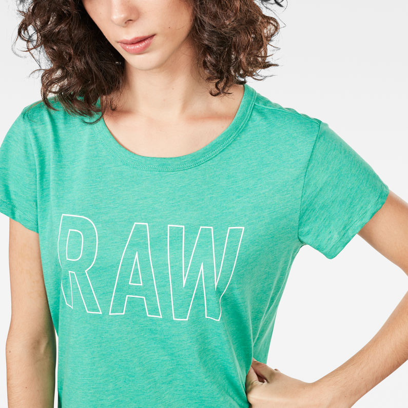 G-Star RAW® Cirst Straight T-Shirt Green detail shot