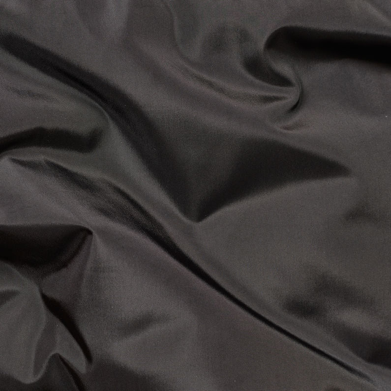 G-Star RAW® Whistler Hooded Quilted Slim Long Coat Noir fabric shot