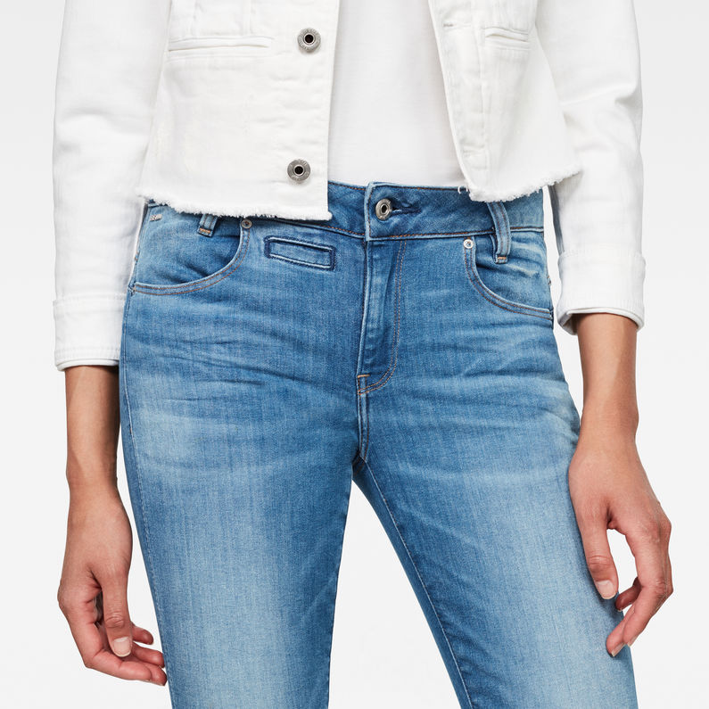 G-STAR® D-Staq 5-Pocket Mid Waist Skinny Jeans Azul intermedio