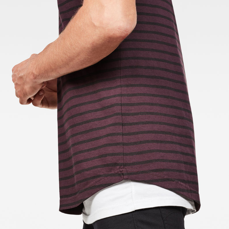 G-Star RAW® Starkon Stripe T-Shirt Purple detail shot