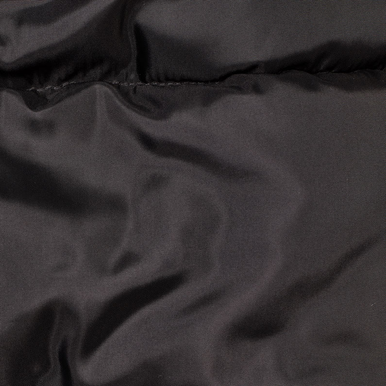 G-Star RAW® Whistler Quilted Hooded Bomber Zwart fabric shot