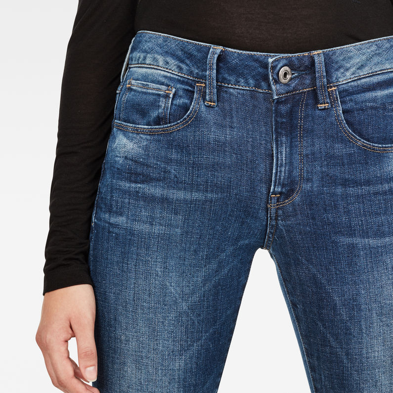 G-Star RAW® 3301 Deconstructed Mid Waist Skinny Jeans Medium blue