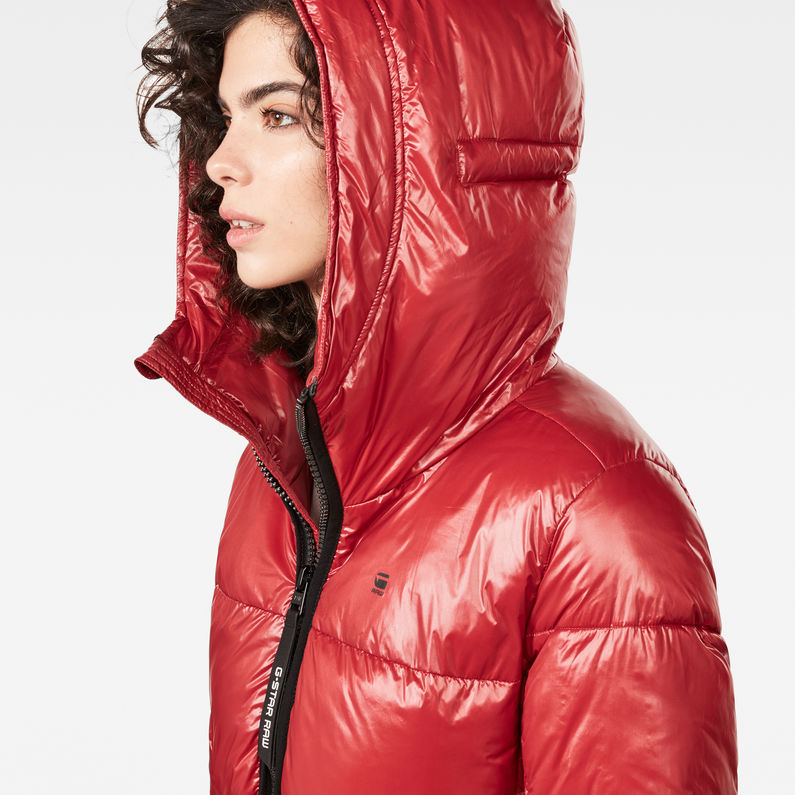 G-Star RAW® Whistler A-Line Jacket Red detail shot