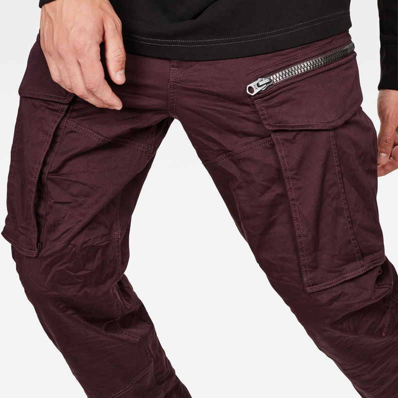 G-STAR® Rovic Zip 3D Straight Tapered Pants Violet detail shot