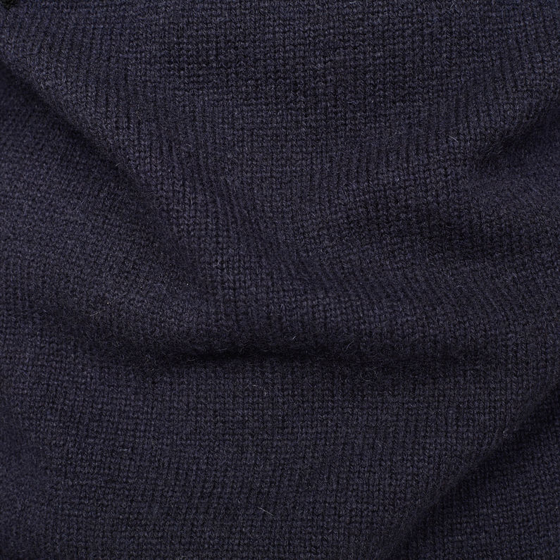 G-STAR® Core Logo Knit Dark blue fabric shot