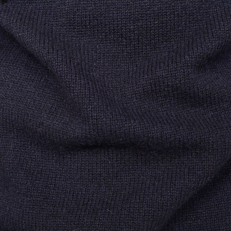 G-Star RAW® Core Logo Knit Dunkelblau fabric shot