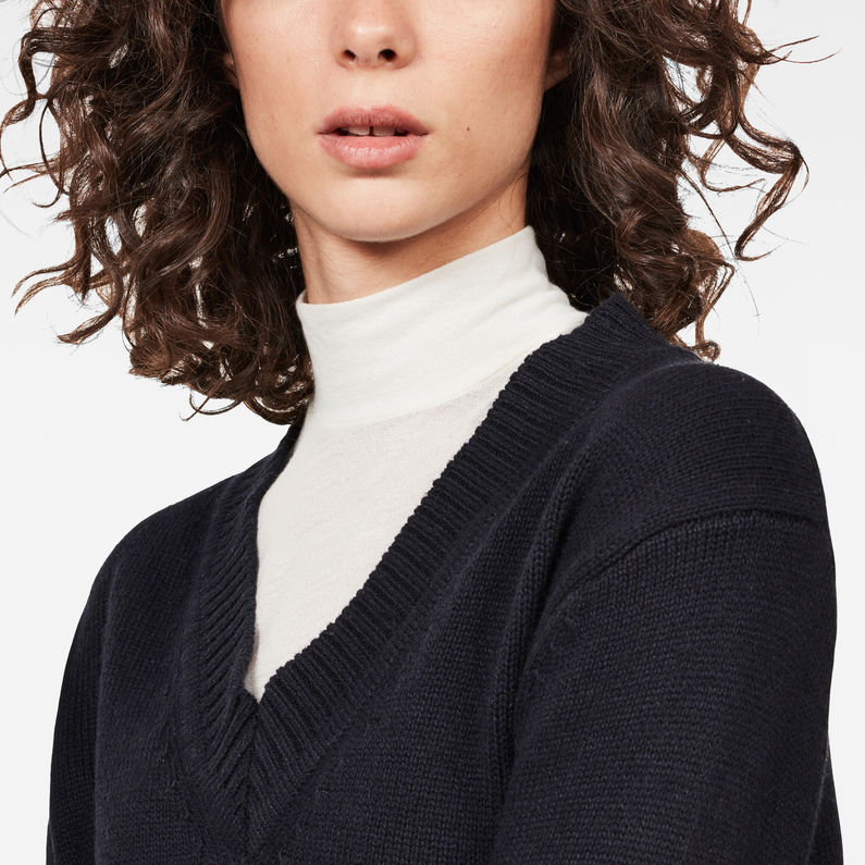 G-Star RAW® Sangona Knit Dark blue detail shot