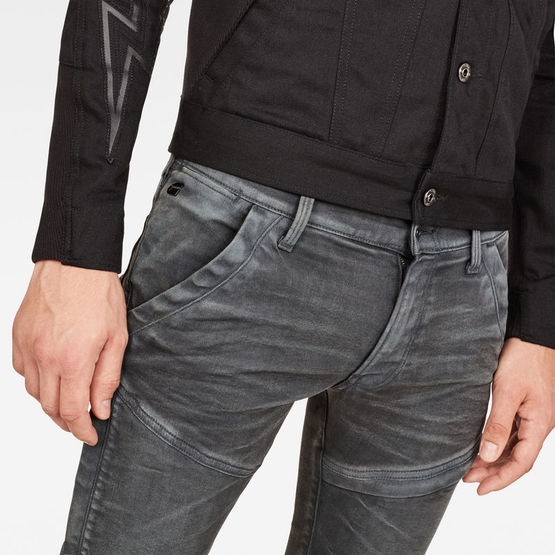 black side stripe jeans