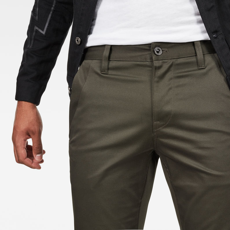 G-STAR® Bronson Slim Chino Groen detail shot