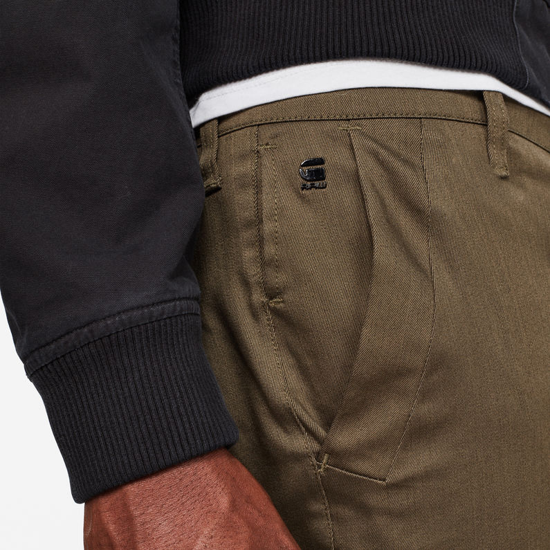 G-STAR® Bronson Skinny Chino Braun detail shot