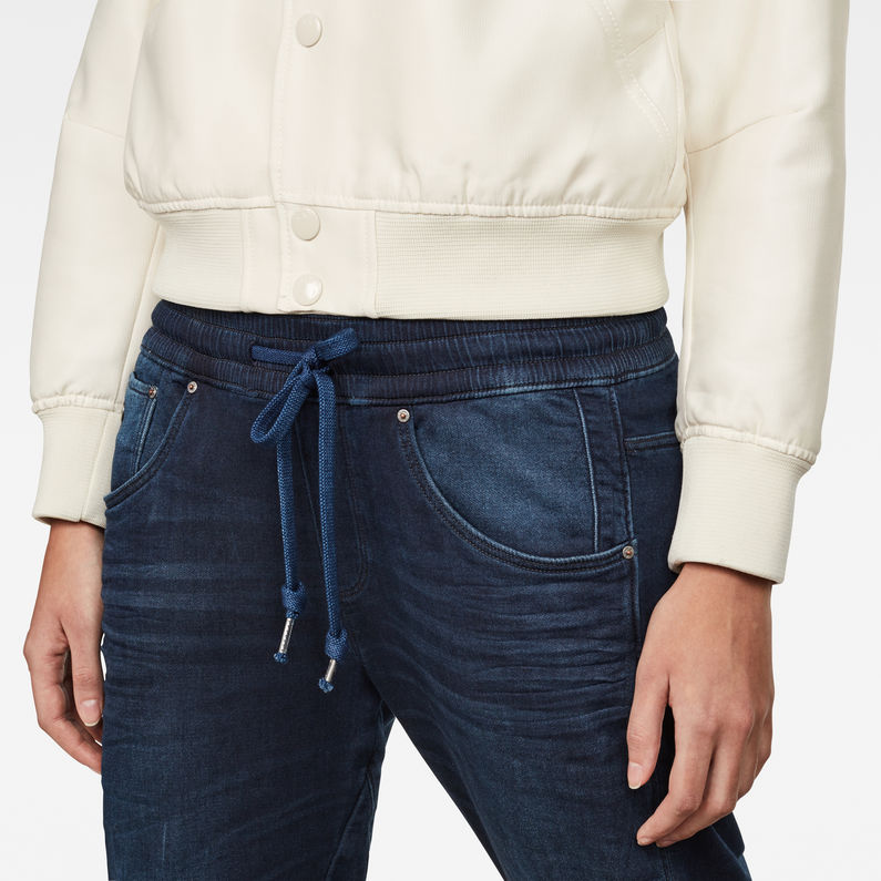 G-STAR® Arc 3D Sport Mid waist Boyfriend Jeans Dunkelblau detail shot