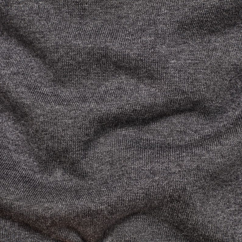 G-Star RAW® Core Mock Turtle Knit Grey fabric shot
