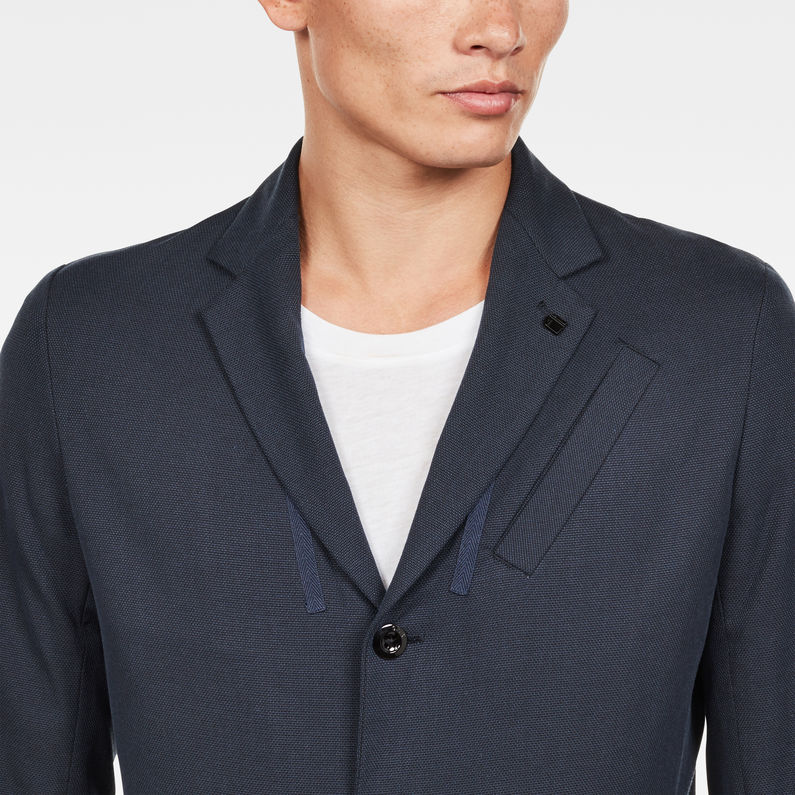 G-STAR® Empral Blazer Azul oscuro detail shot