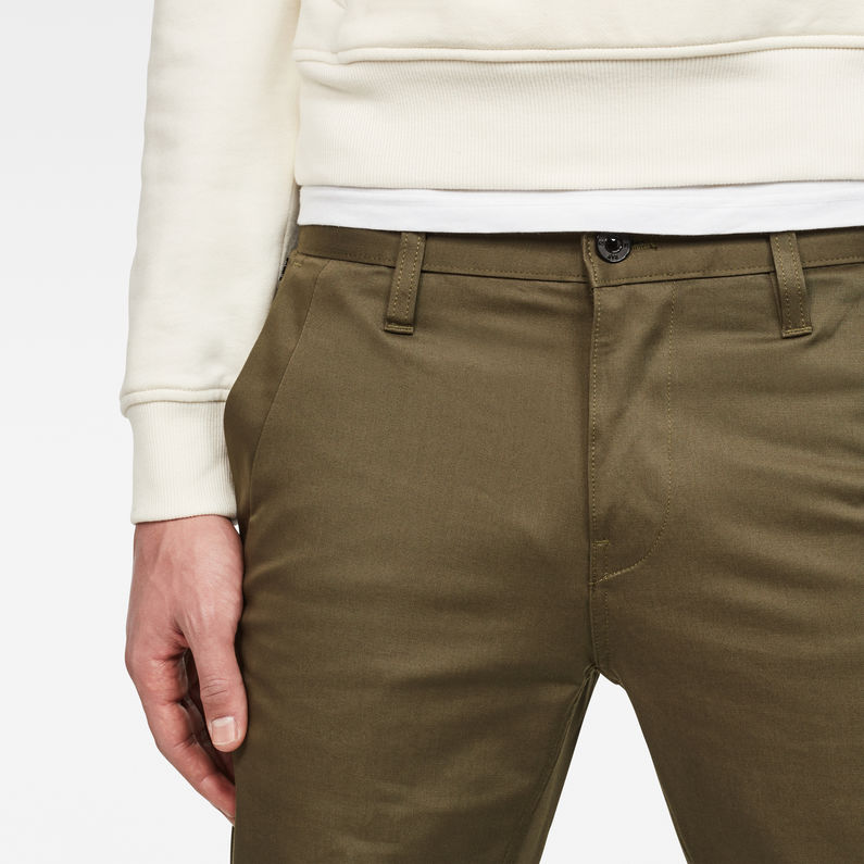 G-Star RAW® Bronson Slim Chino Green detail shot