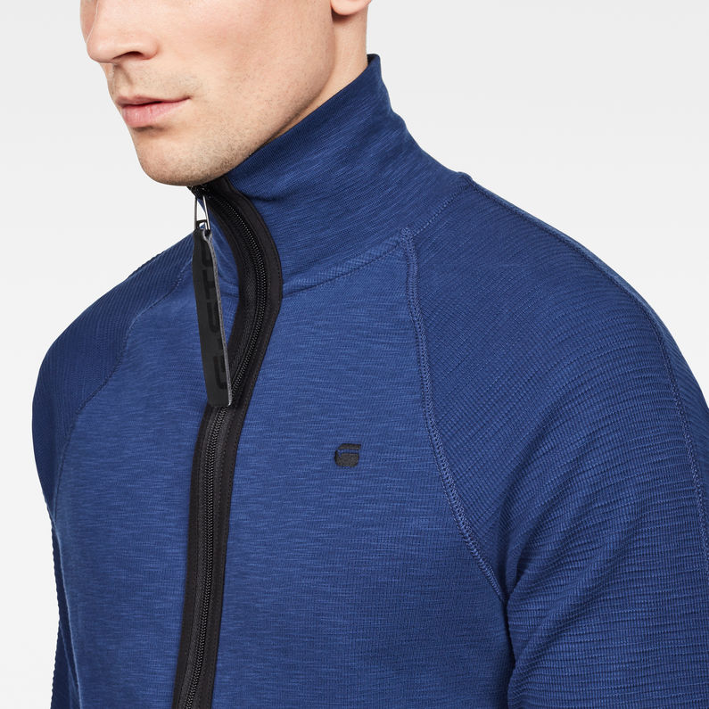 G-Star RAW® Jirgi Zip Thru Cardigan Dark blue detail shot