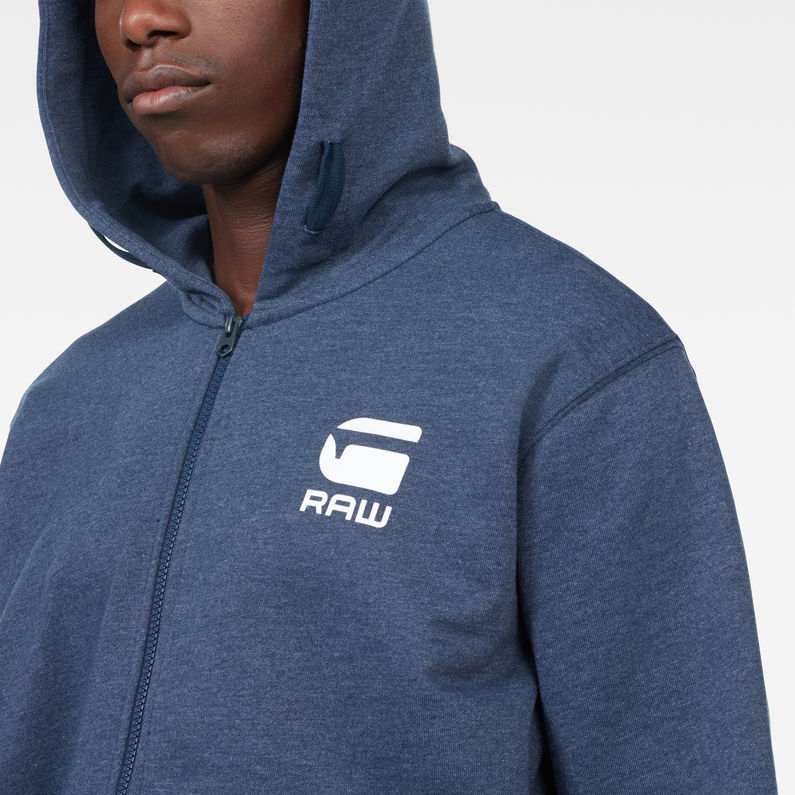 doax hooded zip thru sweater