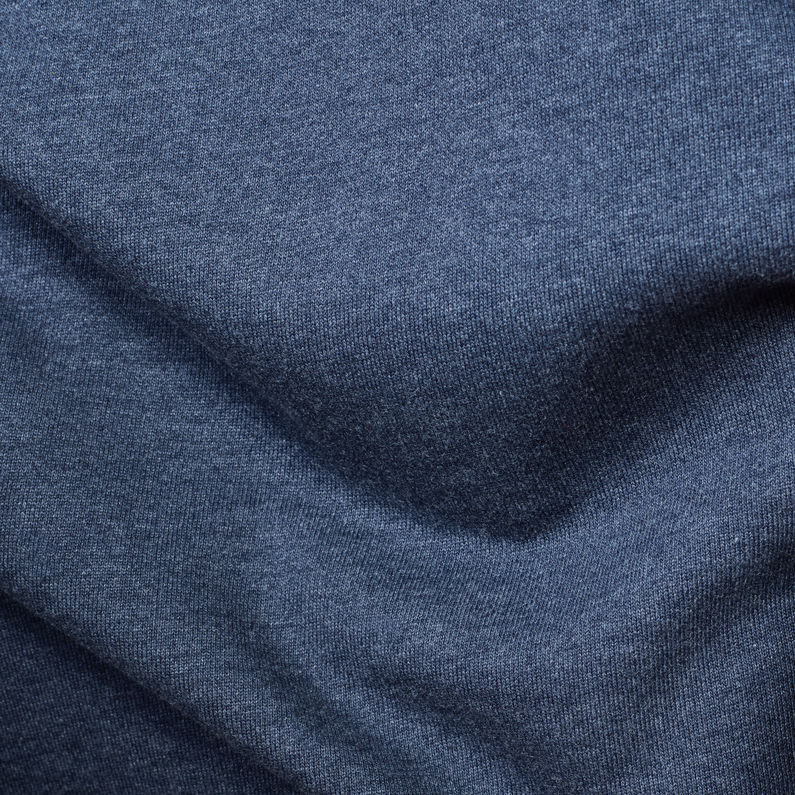 G-Star RAW® Doax Hooded Zip Thru Sweater Dark blue fabric shot