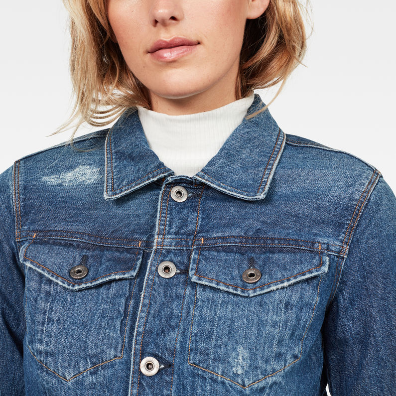 G-STAR® D-Staq Dc Denim Jacket Dark blue detail shot