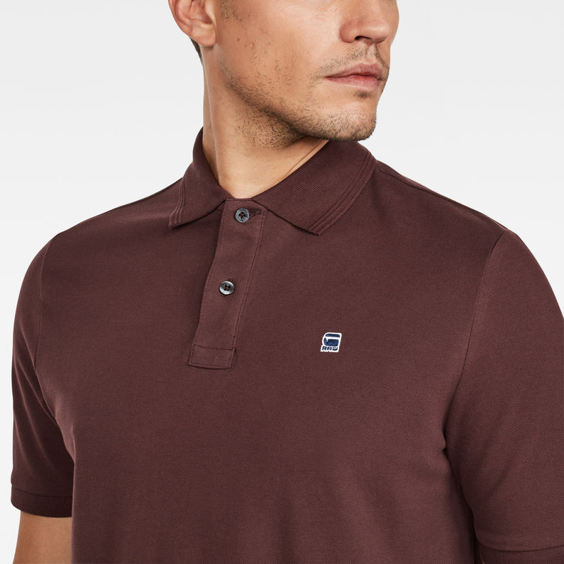 G-Star RAW® Dunda Polo Purple detail shot