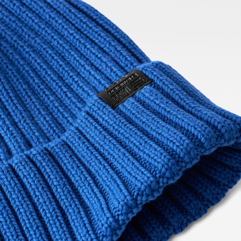 G-Star RAW® Vaan Beanie Medium blue detail shot buckle