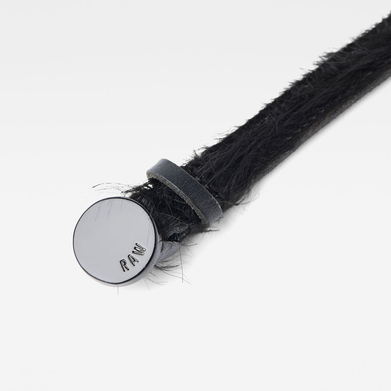 G-Star RAW® Wanin Belt Black detail shot buckle