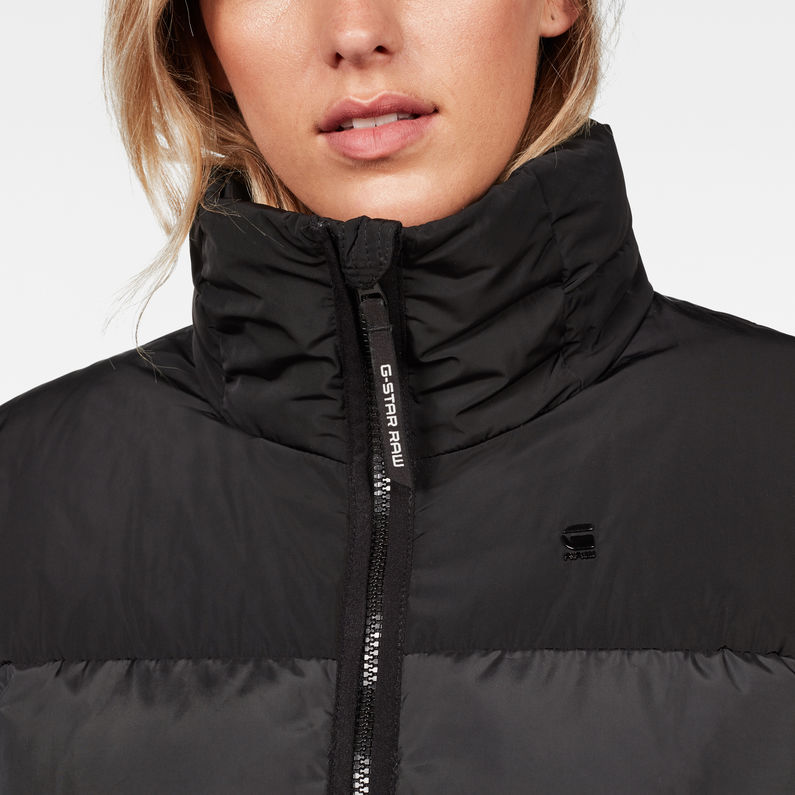 G-Star RAW® Whistler Quilted Slim Jacket Black detail shot
