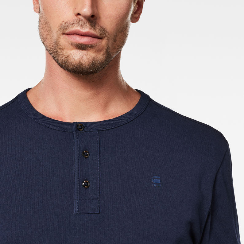 G-Star RAW® Starkon Granddad T-Shirt Dark blue detail shot