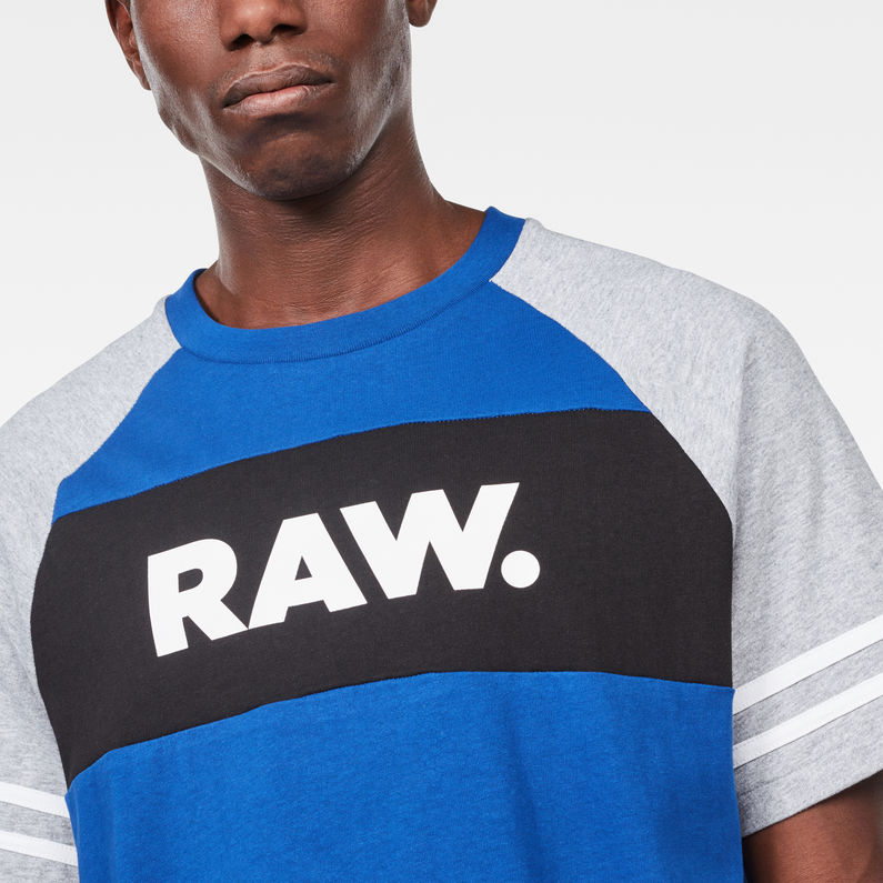G-Star RAW® Beatal Loose Raglan T-Shirt Medium blue detail shot