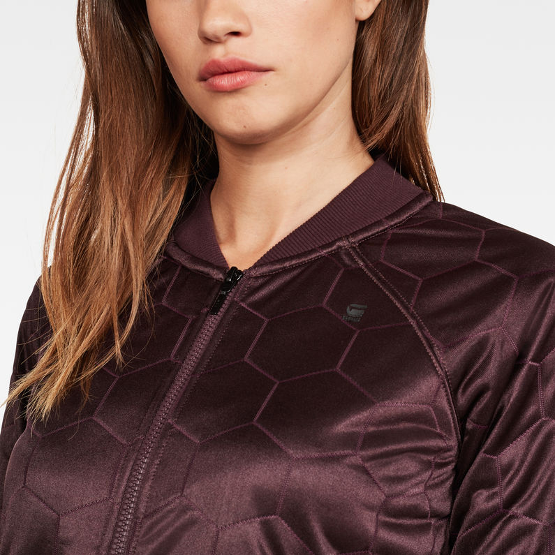 G-Star RAW® Kikko Xzula Bomber Sweater Purple detail shot