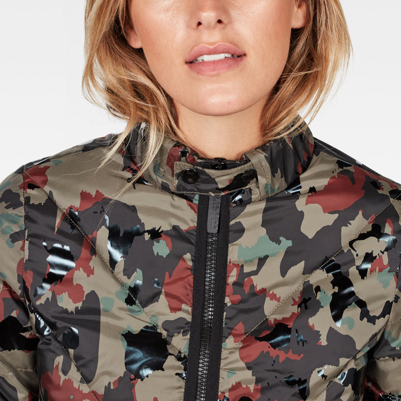 G-Star RAW® Strett Quilted Jacket Green detail shot