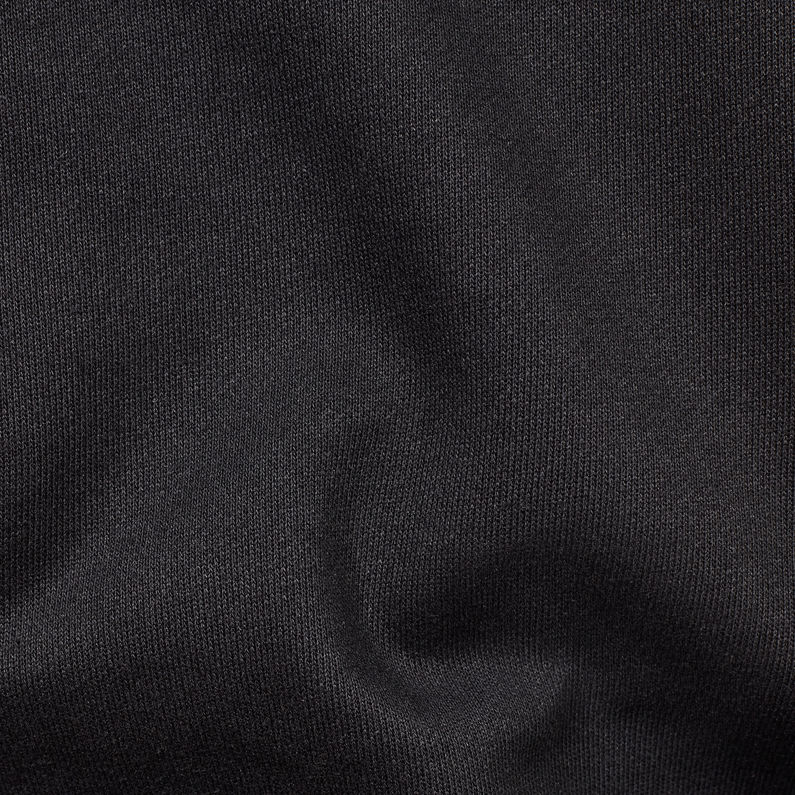 G-Star RAW® Aerva Slim Hooded Zip Thru Sweater Black fabric shot