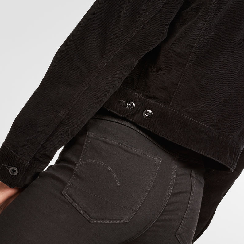 G-Star RAW® D-Staq Oversized Cropped Jacket Black detail shot