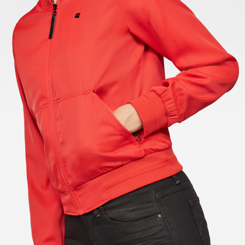 G-Star RAW® Strett Slim Bomber Red detail shot