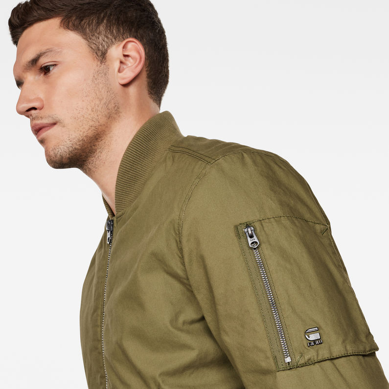 G-Star RAW® Vodan Padded Bomber Green detail shot