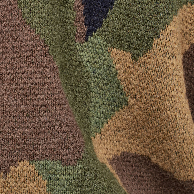 G-STAR® Moon Zip Through Cardigan Knit Braun