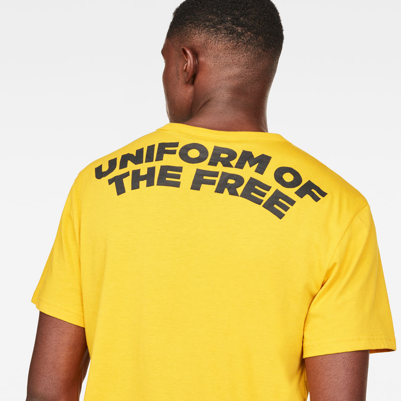 G-Star RAW® Graphic 5 Pocket T-Shirt Jaune