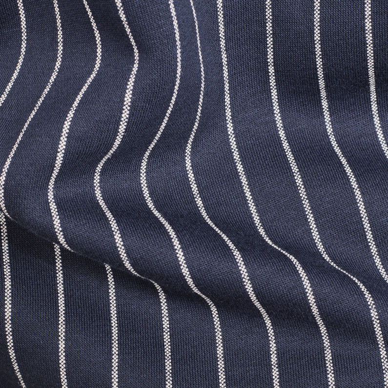 G-Star RAW® Core Hooded Pinstripe 1 Sweat Donkerblauw fabric shot