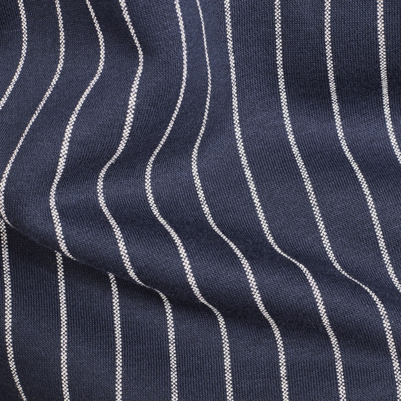 G-Star RAW® Core Hooded Pinstripe 1  Sweat Donkerblauw fabric shot