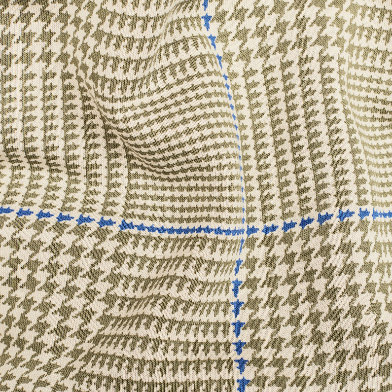 G-Star RAW® Prince of Wales Sweat Beige fabric shot