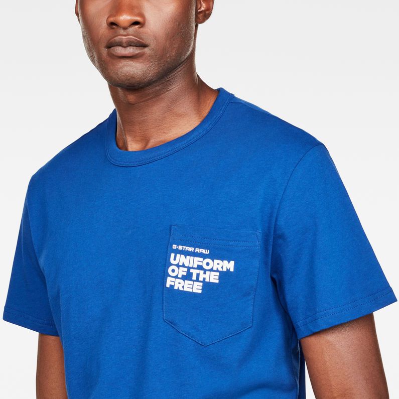 G-Star RAW® Graphic 5 Pocket T-Shirt Azul intermedio