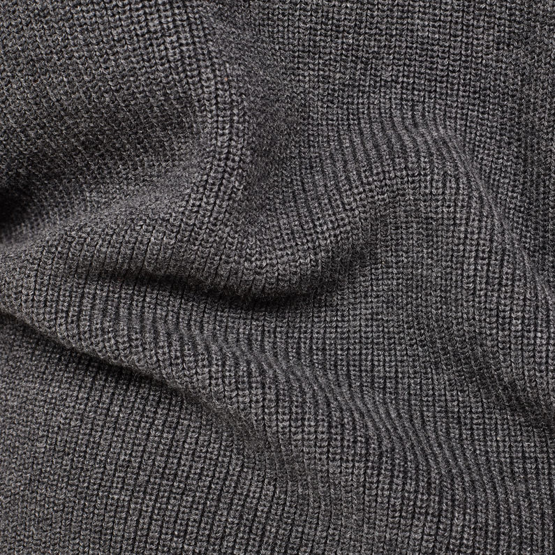 G-Star RAW® Powel Zip Through Knit Grey fabric shot