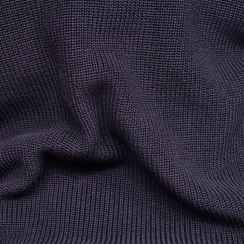 G-Star RAW® Powel Zip Through Knit Dark blue fabric shot