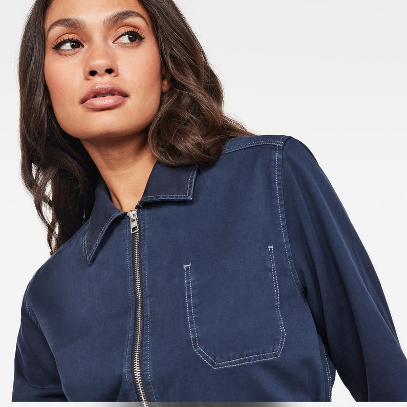 G-STAR® Blake Overshirt Dark blue detail shot