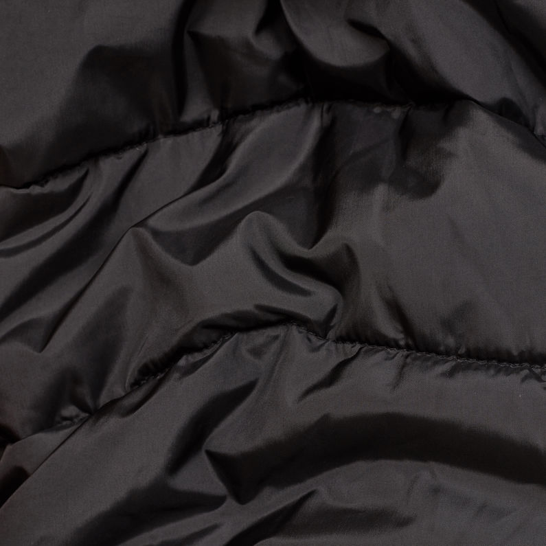 G-STAR® Motac Quilted Hooded Jacket Black fabric shot