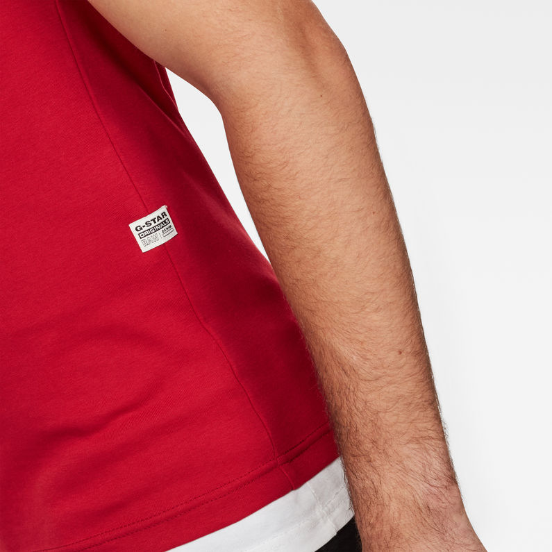 G-Star RAW® Graphic 15 Slim T-Shirt Red detail shot