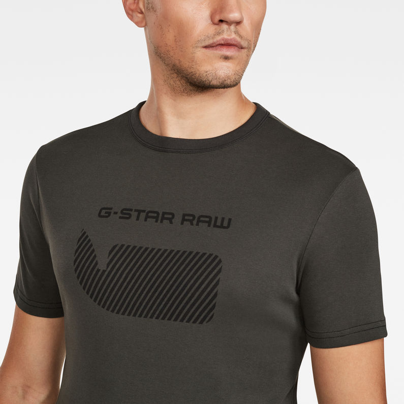 G-Star RAW® Graphic 15 Slim T-Shirt Gris detail shot