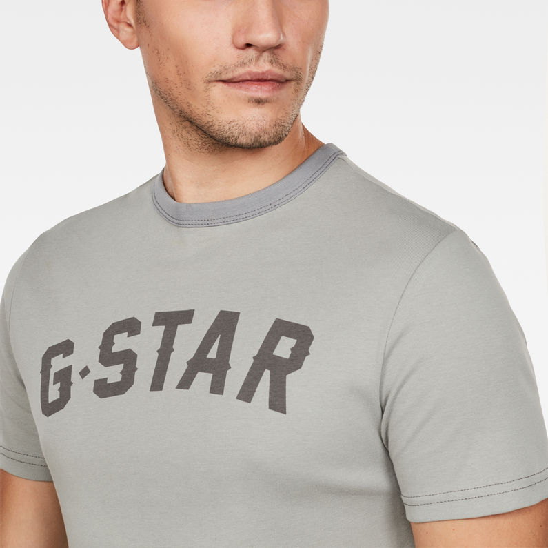 G-Star RAW® Graphic 16 Slim T-Shirt Grey detail shot